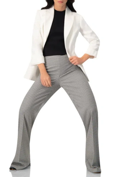 Ivonne Pleated Mock Neck Top In Black