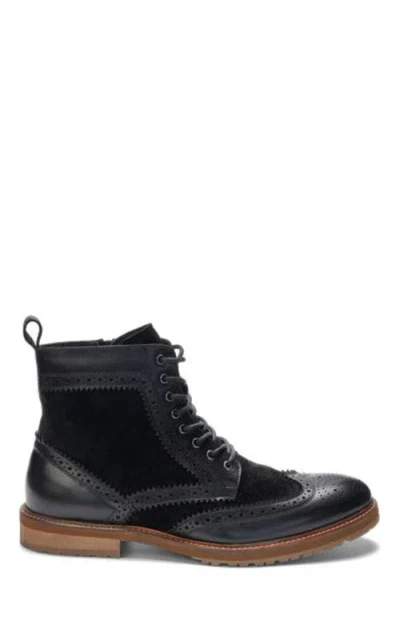 A. Veer Langston Wingtip Boot In Black