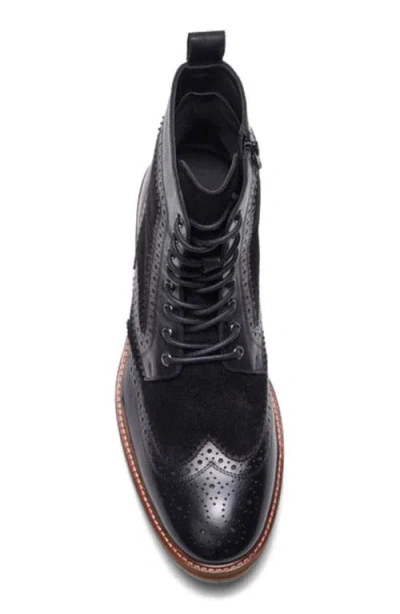 A. Veer Langston Wingtip Boot In Black