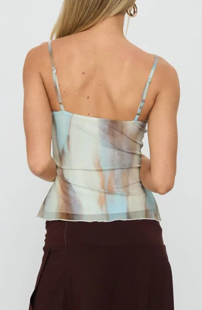 Princess Polly Bloomsbury Mesh Camisole In Blue