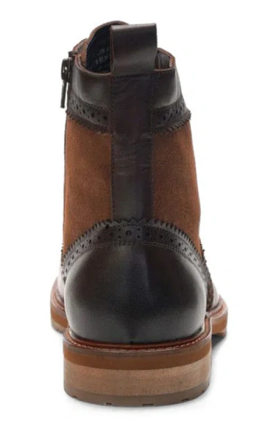 A. Veer Langston Wingtip Boot In Brown