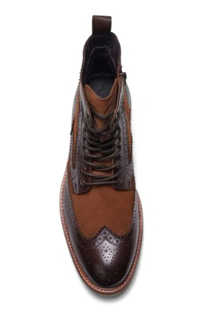 A. Veer Langston Wingtip Boot In Brown