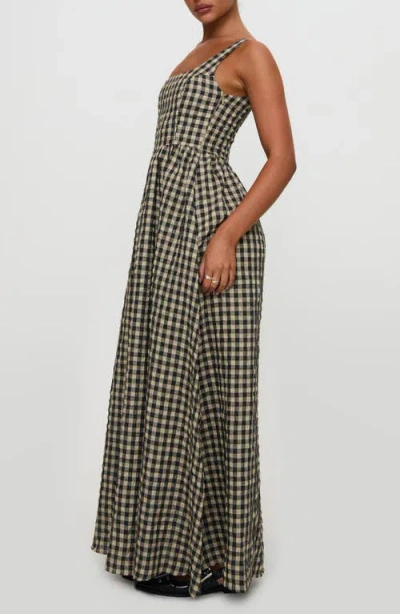 Princess Polly Cartmel Check Sleeveless Maxi Dress In Multi