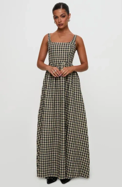 Princess Polly Cartmel Check Sleeveless Maxi Dress In Multi
