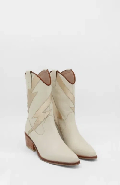 Stivali New York Idol Western Cowboy Boots In Neutral