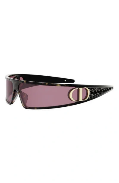 Dior Very M1u 91mm Mask Sunglasses In Brown