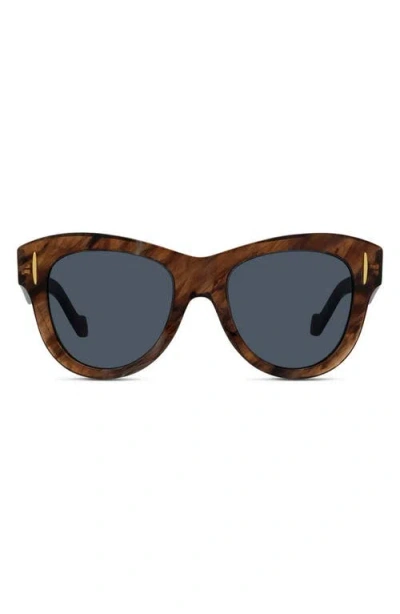 Loewe Anagram Round Sunglasses In Brown