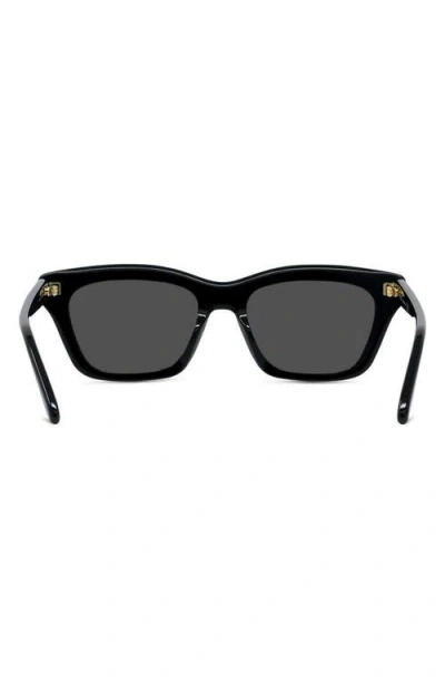 Loewe Slim 53mm Rectangular Sunglasses In Black