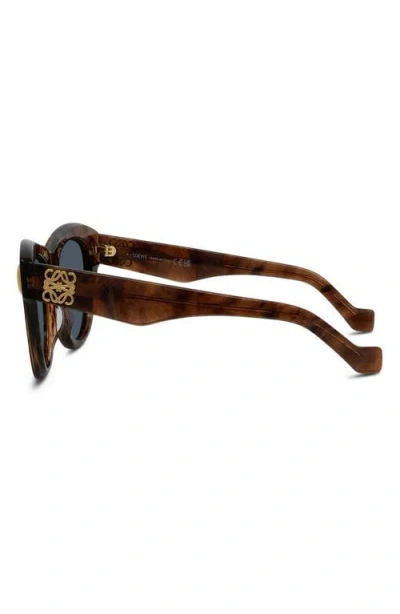 Loewe Anagram Round Sunglasses In Brown