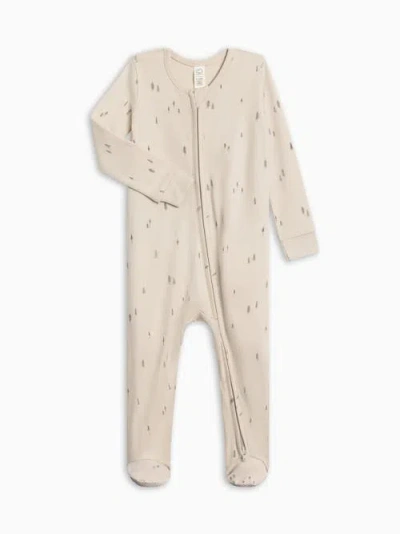 Colored Organics Organic Cotton Peyton Zipper Sleeper In Neutral
