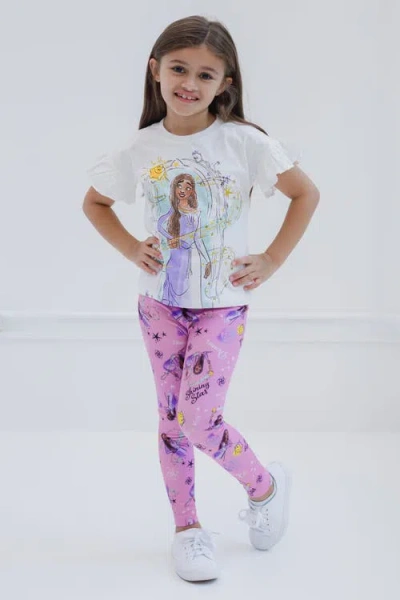 Disney Wish T-shirt & Leggings Set In White