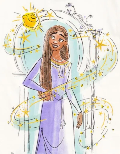 Disney Wish T-shirt & Leggings Set In White