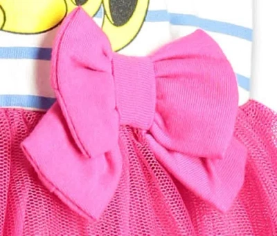 Disney Short Sleeve Tulle Dress In Pink