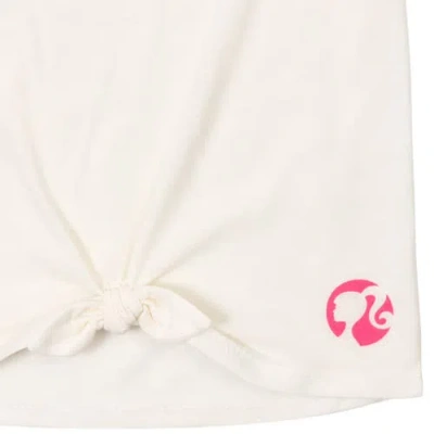 Barbie T-shirt & Bike Shorts Set In White