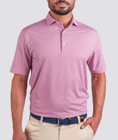 Turtleson Flint Performance Polo In Pink