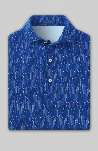 Turtleson Max Performance Polo In Blue