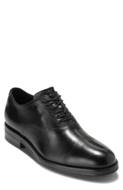 Cole Haan Newmark Grand Cap Toe Oxford In Black