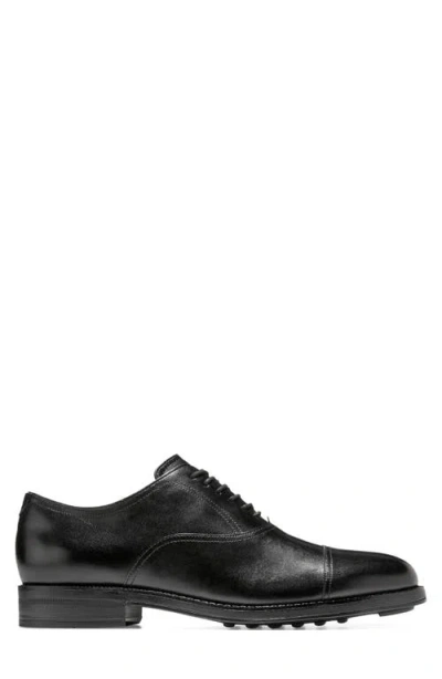 Cole Haan Newmark Grand Cap Toe Oxford In Black