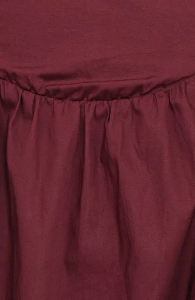 Petal And Pup Petal & Pup Remira Puff Sleeve Midi Dress In Brown