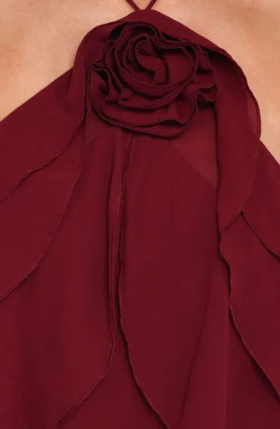 Petal And Pup Petal & Pup Zorina Sleeveless Chiffon Top In Red