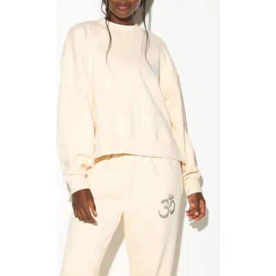 Spiritual Gangster Emit Peace Bex High-low Sweatshirt In Neutral