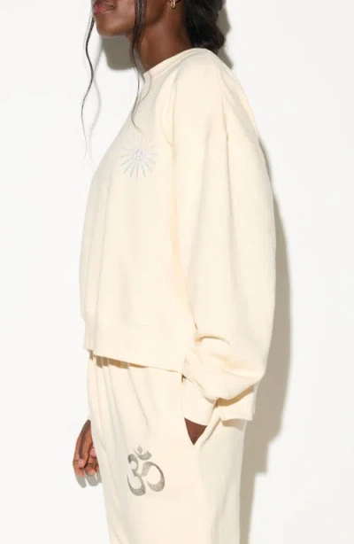 Spiritual Gangster Emit Peace Bex High-low Sweatshirt In Neutral
