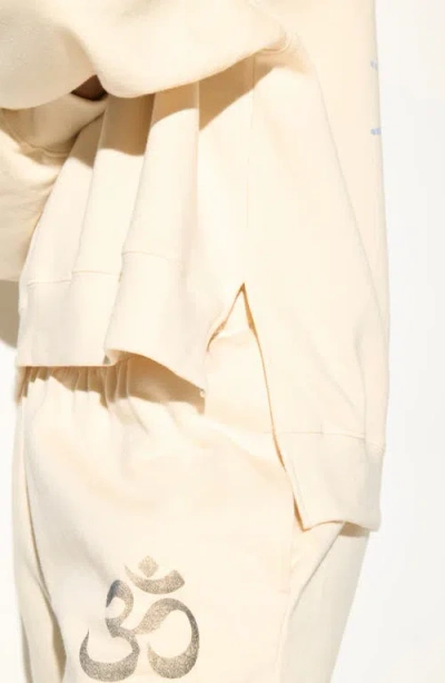 Spiritual Gangster Emit Peace Bex High-low Sweatshirt In Neutral