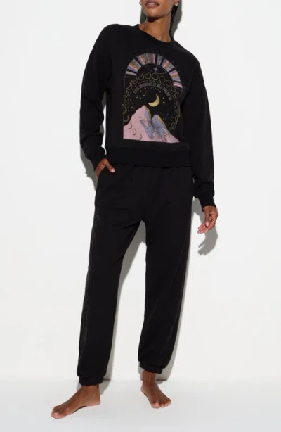 Spiritual Gangster This Moment Sublime Cotton Blend Sweatshirt In Black