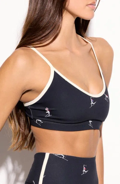 Spiritual Gangster Namaski Horizon Sports Bra In Black