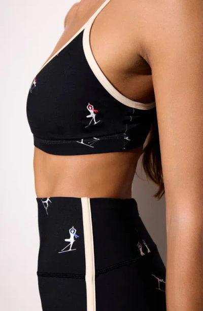 Spiritual Gangster Namaski Horizon Sports Bra In Black
