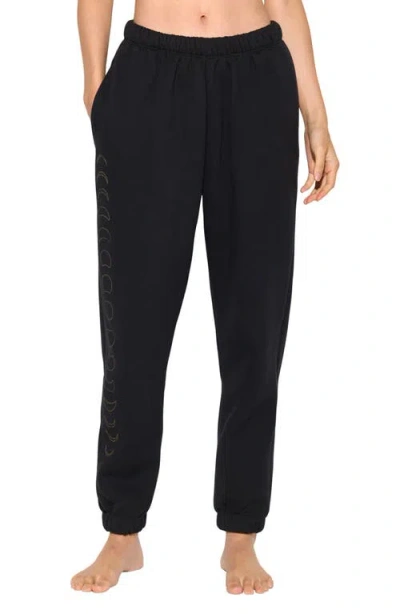 Spiritual Gangster This Moment Eden Cotton Blend Sweatpants In Black