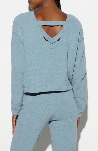 Spiritual Gangster Blaire Chenille Sweater In Gray