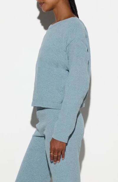 Spiritual Gangster Blaire Chenille Sweater In Gray