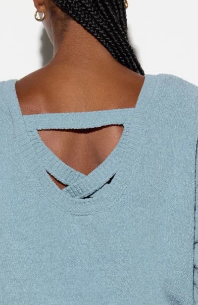 Spiritual Gangster Blaire Chenille Sweater In Gray