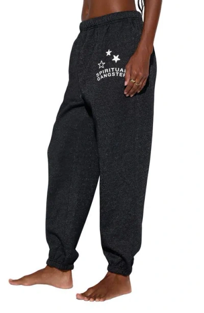 Spiritual Gangster Saturn Cotton Blend Sweatpants In Black