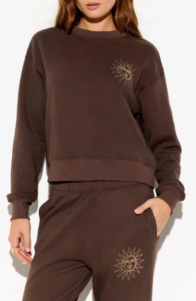 Spiritual Gangster Rise Sublime Cotton Blend Sweatshirt In Brown