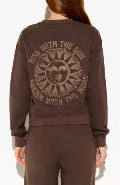 Spiritual Gangster Rise Sublime Cotton Blend Sweatshirt In Brown