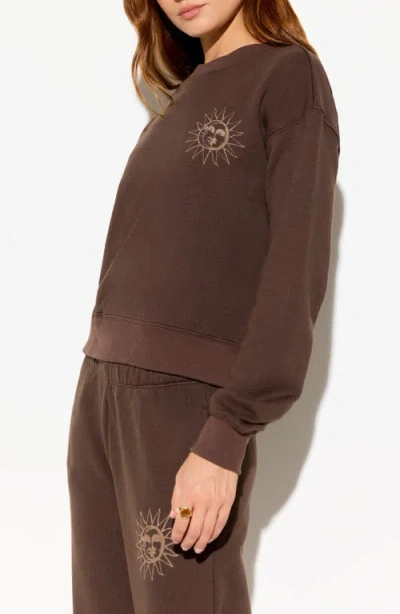 Spiritual Gangster Rise Sublime Cotton Blend Sweatshirt In Brown