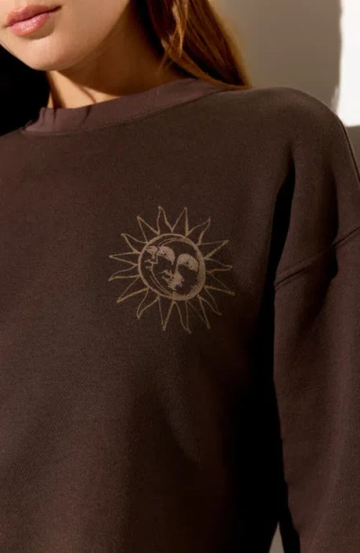 Spiritual Gangster Rise Sublime Cotton Blend Sweatshirt In Brown