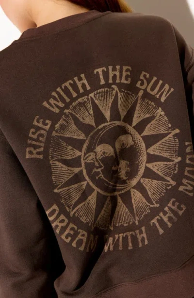 Spiritual Gangster Rise Sublime Cotton Blend Sweatshirt In Brown