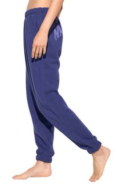 Spiritual Gangster Namaste Portia Cotton Sweatpants In Blue