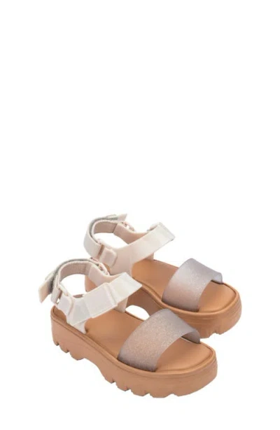 Mini Melissa Kick Off Sandals In Neutral