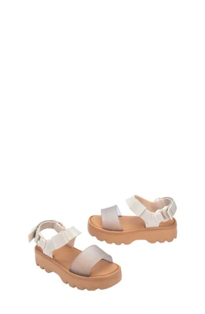 Mini Melissa Kick Off Sandals In Neutral