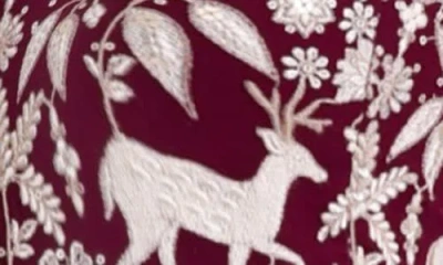 Holichic Naya Embroidered Minidress In Purple