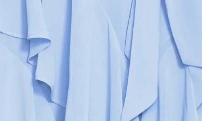 City Chic Mandy Ruffle Sleeveless Maxi Dress In Blue