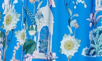 City Chic Molly Floral Midi Sundress In Blue