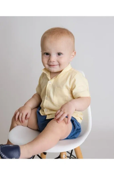 Cuclie Linen Diaper Cover In Blue