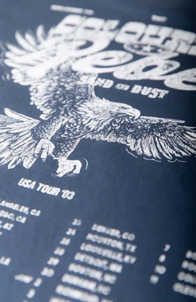 Colourful Rebel Sand And Dust Tour Loosefit Tee In Blue