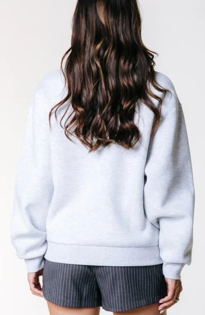 Colourful Rebel State Champ 23 Dropped Shoulder Sweat In White