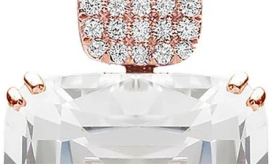 Goshwara Gossip Cushion Cut Drop Earrings In Metallic